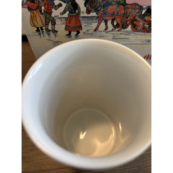 DUNOON 4 Christmas Mugs Scotland Victorian Prints w/ Box Fine White bone china - Picture 16 of 16